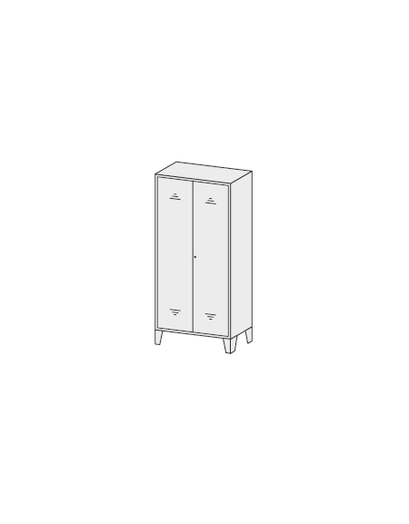ARMADIO TUTTOPIANI CON SERRATURA cm. 80 x 40 x 180 h.