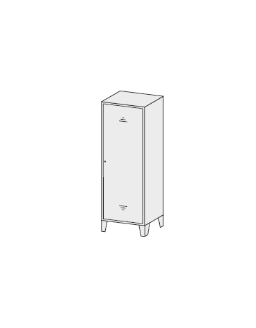 ARMADIO PORTASCOPE CON SERRATURA cm. 60 x 40 x 180 h.