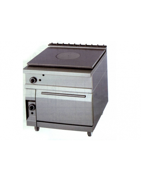 Tuttopiastra con forno a gas DIMENSIONI CM.80x90x90h