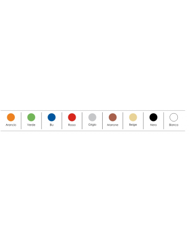 Panca di attesa 3 posti monoscocca in plastica - cm 153x55x88h - Scocche di seduta di vari colori