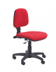 Sedia ufficio operativa con schienale basso e base su ruote cm 57x60x82/95h