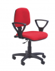 Sedia ufficio operativa con schienale basso e braccioli - Base con ruote - cm 58x60x82/95h