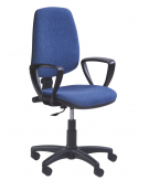 Sedia ufficio operativa ignifuga con schienale alto e braccioli - Omologazione Ministeriale classe 1 IM - cm 57x60x99/112h