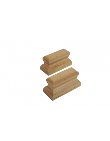 Appoggi tipo 'Baumann' in legno verniciato cm.16,8x9,2x6,5