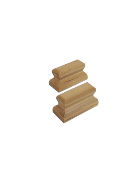 Appoggi tipo 'Baumann' in legno verniciato cm.16,8x9,2x6,5