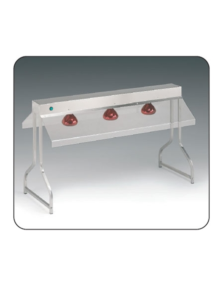 Telai con N° 3 lampade a infrarossi da appoggio - cm 103x53x70h
