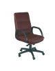 Poltrona semi-direzionale con braccioli in poliuretano e base in nylon cm 66x68x105/117h