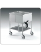 Carrello termico bagnomaria per distribuzione pasti, telaio a giorno - 1 x 1/1 GN - cm 49x60x84h