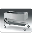Carrello termico telaio a giorno Capacità 4 x 1/1 GN - a bagnomaria - cm 153x60x84h