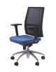 Poltrona direzionale con braccioli regolabili in altezza e profondita' - schienale a rete con supporto lombare cm 66x60x100/108h