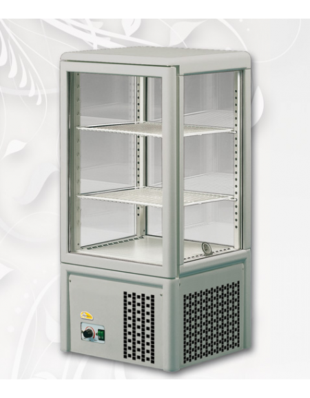 Vetrina refrigerata verticale per pasticceria Dimensioni: larghezza mm.430, profondità mm.385, altezza mm.885