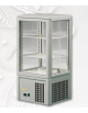 Vetrina refrigerata verticale bassa per pasticceria Ventilata +4°+10°C - Colore Grigio o Bronzo -  Dimensioni cm 43x38,5x88,5h