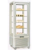 Vetrina refrigerata verticale ventilata +4 / +10°C con ripiani in cristallo - Capacità Litri 400 - lmm.680x690x1820H
