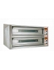 Forno elettrico pizzeria bicamera 9+9 Pizze diametro cm. 33 - dim. interne cm.  105x105x16h