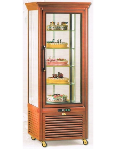 Vetrina refrigerata verticale per pasticceria Dimensioni: larghezza mm.761, profondità mm.761, altezza mm.1860.