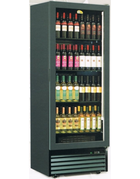 Vetrina refrigerata per vini Dimensioni: larghezza mm.723, profondità mm.550, altezza mm.1955.