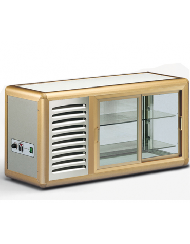 Vetrinetta espositiva refrigerata colore bronzo mm 1000x390x515h