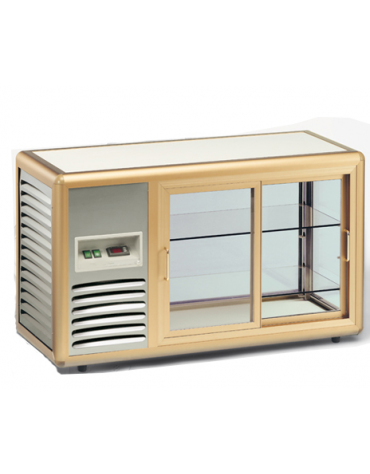 Vetrinetta espositiva refrigerata colore bronzo mm 1100x450x615h