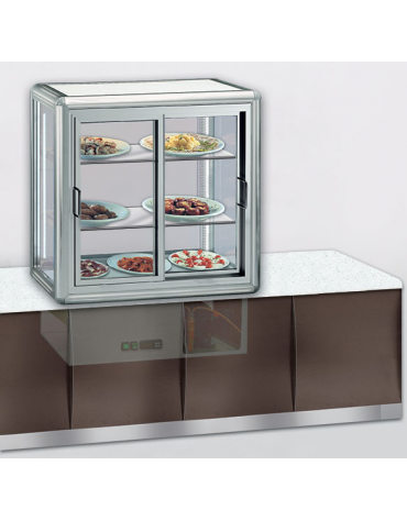 Vetrinetta espositiva refrigerata ventilata mm 730x528x930h