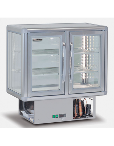 Vetrinetta espositiva refrigerata da incasso mm L. 910 x P. 540 x A. 930