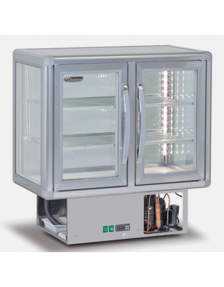Vetrinetta espositiva refrigerata da incasso mm L. 910 x P. 540 x A. 930