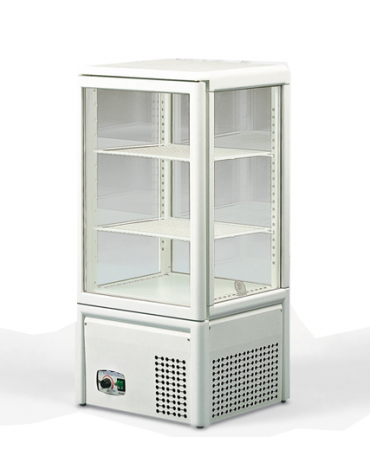Vetrina espositiva verticale refrigerata. Adatta per pasticceria e gastronomia mm 430x385x885h