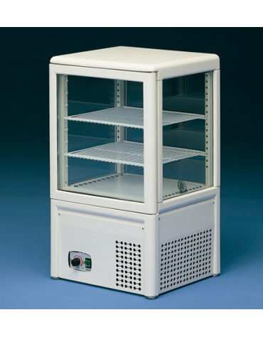 Vetrina espositiva verticale refrigerata. Adatta per pasticceria e gastronomia mm 430x385x734h