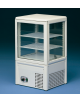 Vetrina espositiva verticale refrigerata +4° +10° C, Adatta per pasticceria e gastronomia mm 430x385x734h