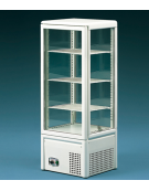Vetrina espositiva verticale refrigerata . Adatta per pasticceria e gastronomia mm  430x385x1105h