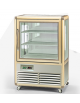 Vetrina espositiva verticale refrigerata statica temperatura -10° -18° C, - Capacità 250 litri - dimensioni 810x643x1225h mm
