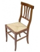 Sedia arte povera Sedile paglia - cm 44 x 42 h 45/93