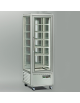 Vetrina espositiva verticale refrigerata con ripiani a griglie  - Capacità 400 litri - mm 595x658x1810h