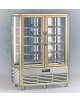 Vetrina espositiva verticale refrigerata +4° +10° C, con ripiani a griglie - Capacità 1000 Lt - mm 1350x770x1810h