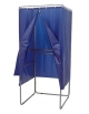 Cabina elettorale in tubo tondo di acciaio zincato - TENDA IN NYLON