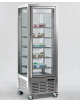 Vetrina espositiva verticale singola refrigerata ventilata -15° -21° C con ripiani a griglie - mm 700x680x1910h