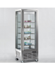 Vetrina espositiva verticale refrigerata con ripiani a griglie-Refrigerazione statica -10° -19°C-Capacità 450 litri-cm 70x68x187