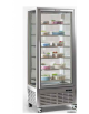 Vetrina verticale con refrigerazione STATICA -10°C/-20C° adatta per gelateria  - Capacità 550 litri -mm 800x680x1910h