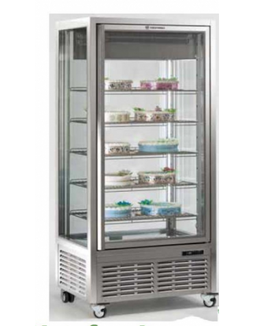 Vetrina verticale con refrigerazione STATICA adatta per pasticceria, mm 900x680x1910h