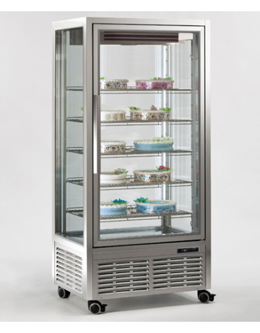 Vetrina verticale con refrigerazione VENTILATA adatta per gelateria mm  900x680x1910h