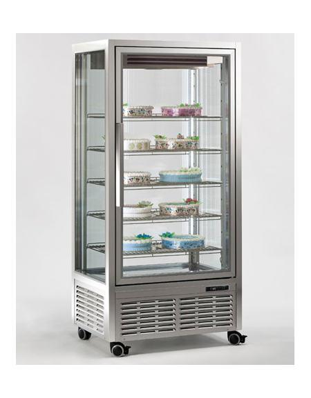 Vetrina verticale con refrigerazione VENTILATA adatta per gelateria mm  900x680x1910h