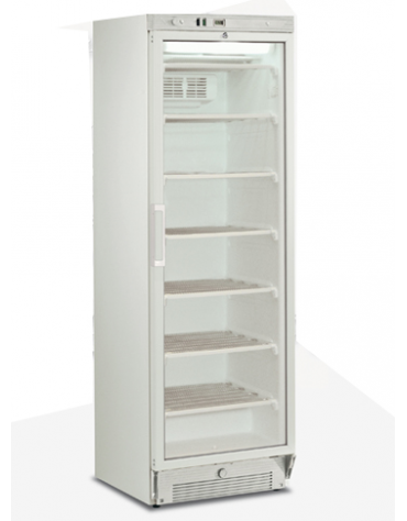 Vetrina espositiva verticale refrigerata con ripiani a griglie mm 595x640x1840h