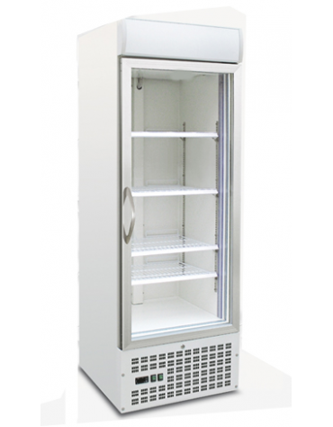 Vetrina espositiva verticale refrigerata con ripiani a griglie mm 680x725x1940h