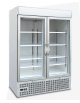 Vetrina espositiva verticale doppia porta refrigerata -18° -24° C - ripiani a griglie - mm 1370x700x2000h