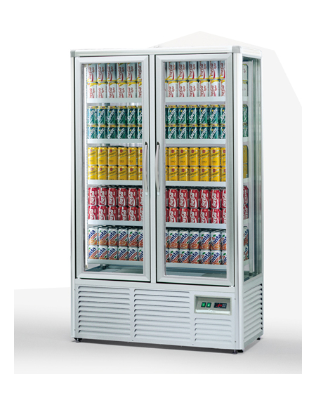 Bottle Cooler espositore refrigerato verticale per bibite, mm 1100x530x1800h