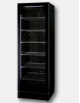 Vetrina espositore refrigerato verticale +2° +10° C per bibite colore nero - Capacità 368 Lt - mm 595x595x1850h