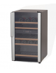 Cantinetta per vini ventilata con due scomparti e doppia temperatura, capacità n°32 bottiglie - CLASSE A - mm 493x625x830h
