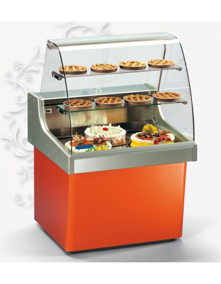 Vetrina Orizzontale Refrigerata Pasticceria Tec - Temperatura +2°/+4°C - mm 1316x872x1384h