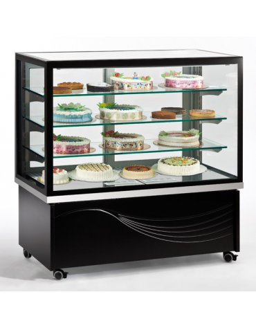 Vetrina Neutra per Pasticceria - 3 Ripiani - Capacità 550 Lt - Potenza 30 W - mm 1340x720x1370h