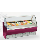 Vetrina Refrigerata per Gelato CM Temperatura -16°/-18°C Capacità 12 Vaschette mm 1150x1150x1370h