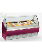 Vetrina Refrigerata per Gelato CM Temperatura -16°/-18°C Capacità 18 Vaschette mm 1653x1150x1370h